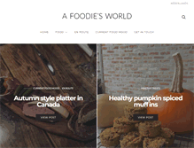 Tablet Screenshot of afoodiesworld.com